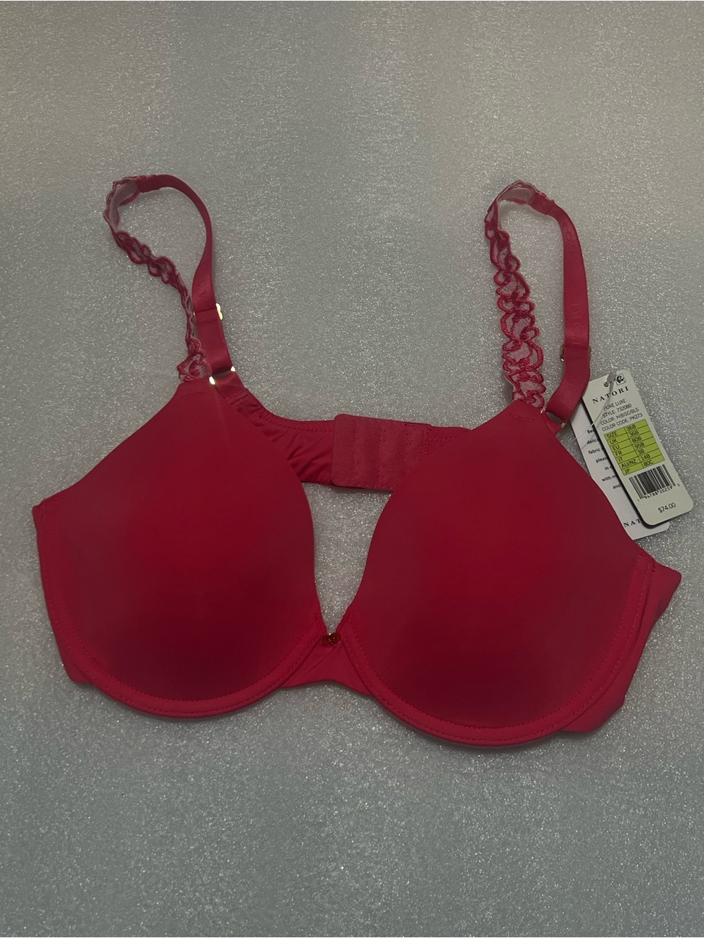 Women’s Seamless Push-Up Bra in Deep Pink Size 36B